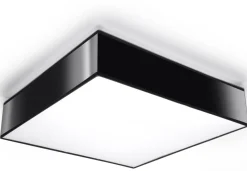 Plafon HORUS 45 Czarny - Sollux