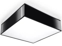 Plafon HORUS 35 Czarny - Sollux
