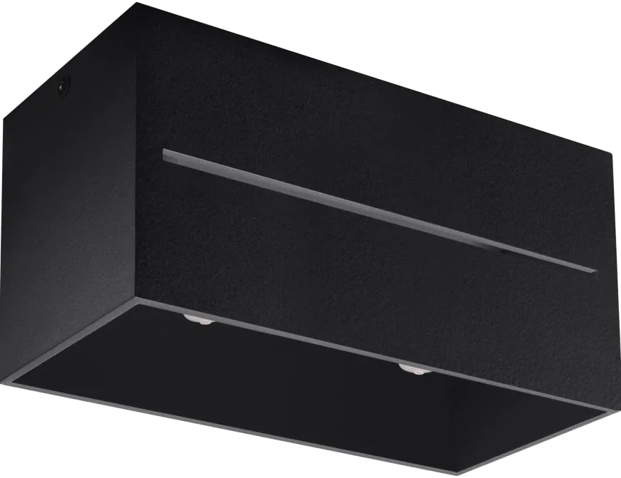 Plafon LOBO MAXI Czarny - Sollux