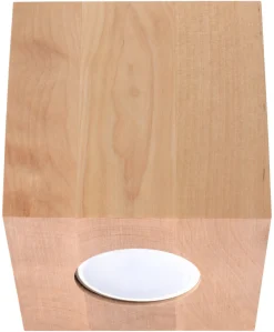 Plafon QUAD Naturalne Drewno - Sollux