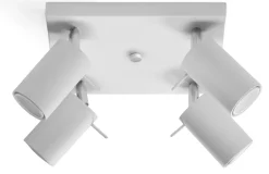 Plafon RING 4 Biały - Sollux