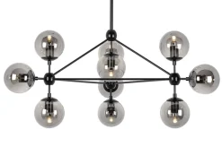 Planetario 10 Czarna - King Home - lampa wisząca