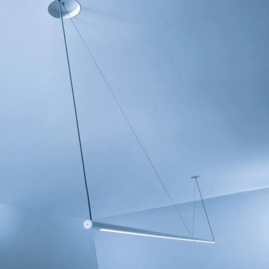 Pop Brooklyn ARC biały L384 - Oty light - lampa wisząca