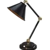 Provence Black And Polished Brass - Elstead Lighting - lampa biurkowa nowoczesna