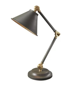 Provence Dark Grey And Aged Brass - Elstead Lighting - lampa biurkowa nowoczesna