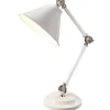 Provence White And Polished Nickel - Elstead Lighting - lampa biurkowa nowoczesna