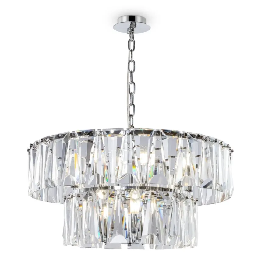 Puntes Chrome Xii - Maytoni - lampa wisząca nowoczesna