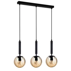 Ravena III black/amber - Italux - lampa wisząca nowoczesna