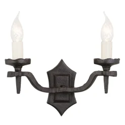 Rectory Black - Elstead Lighting - kinkiet podwójny