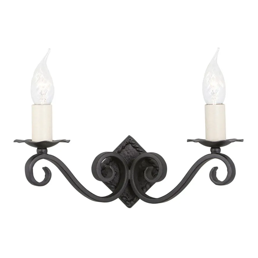 Rectory Black II - Elstead Lighting - kinkiet klasyczny