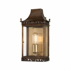 Regents Park Brass - Elstead Lighting - kinkiet ogrodowy
