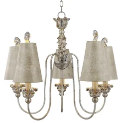 Remi Silver - Cream - Elstead Lighting - lampa wisząca klasyczna