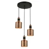 Restenza 3 Copper - Italux - lampa wisząca