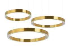 Ring 40 + 60 + 80 Złota - King Home - lampa wisząca