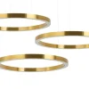Ring 100 + 100 + 100 Złota - King Home - lampa wisząca