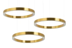 Ring 60 + 60 + 60 Złota - King Home - lampa wisząca