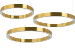 Ring 80 + 80 + 100 Złota - King Home - lampa wisząca