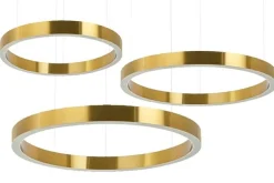 Ring 60 + 80 + 100 Złota - King Home - lampa wisząca
