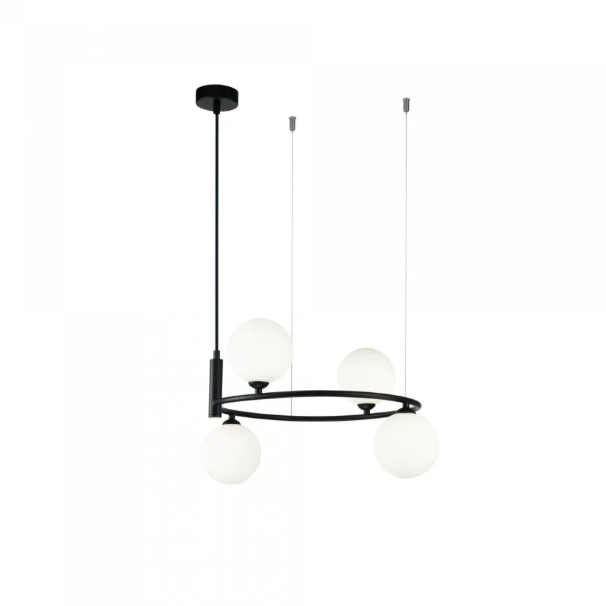 Ring Black 4 - Maytoni - żyrandol nowoczesny