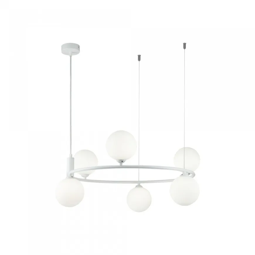 Ring White 6 - Maytoni - żyrandol nowoczesny