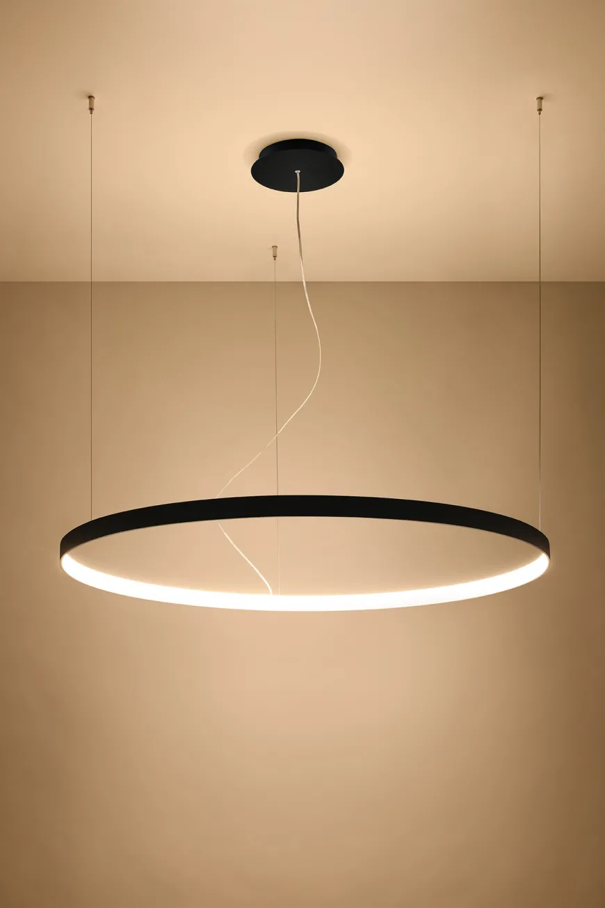 Rio 110 Czarny Led 3000K - THORO - lampa wisząca