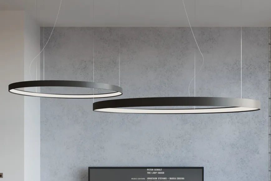 Rio 55 Czarny Led 3000K - THORO - lampa wisząca