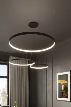 Rio 55 Czarny Led 4000K - THORO - lampa wisząca