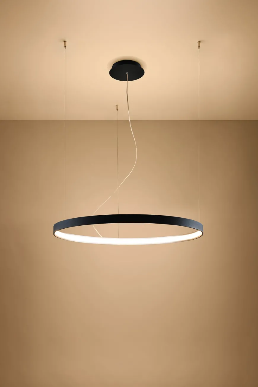 Rio 78 Czarny Led 3000K - THORO - lampa wisząca