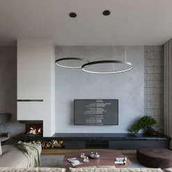 Rio 78 Czarny Led 4000K - THORO - lampa wisząca