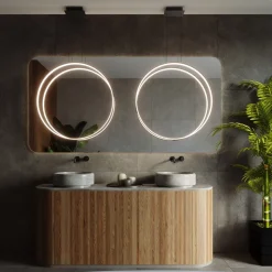Rio 55 Czarny Led 3000K vertical - THORO - lampa wisząca