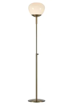 Rise mosiądz, biały - Markslöjd - lampa podłogowa
