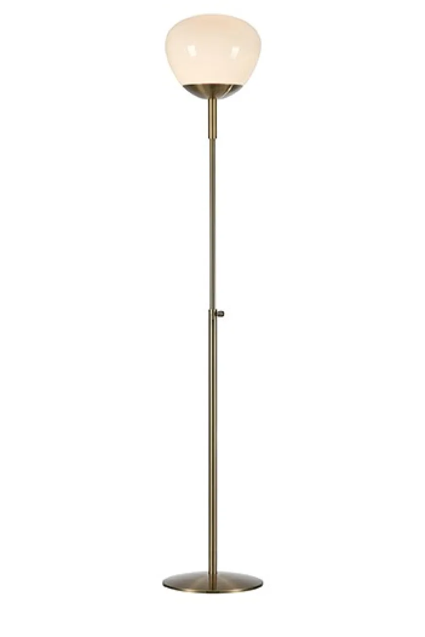 Rise mosiądz, biały - Markslöjd - lampa podłogowa