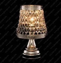 S35 369/01/6; Ni - Glass LPS - kryształowa lampa biurkowa