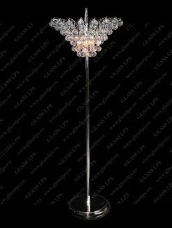 S47 555/06/4; Ni - Glass LPS - lampa stojąca kryształowa