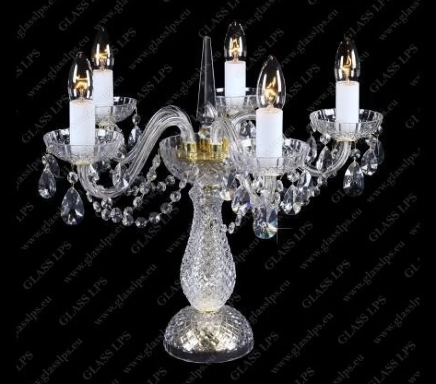 S31 006/05/1-A - Glass LPS - kryształowa lampa biurkowa