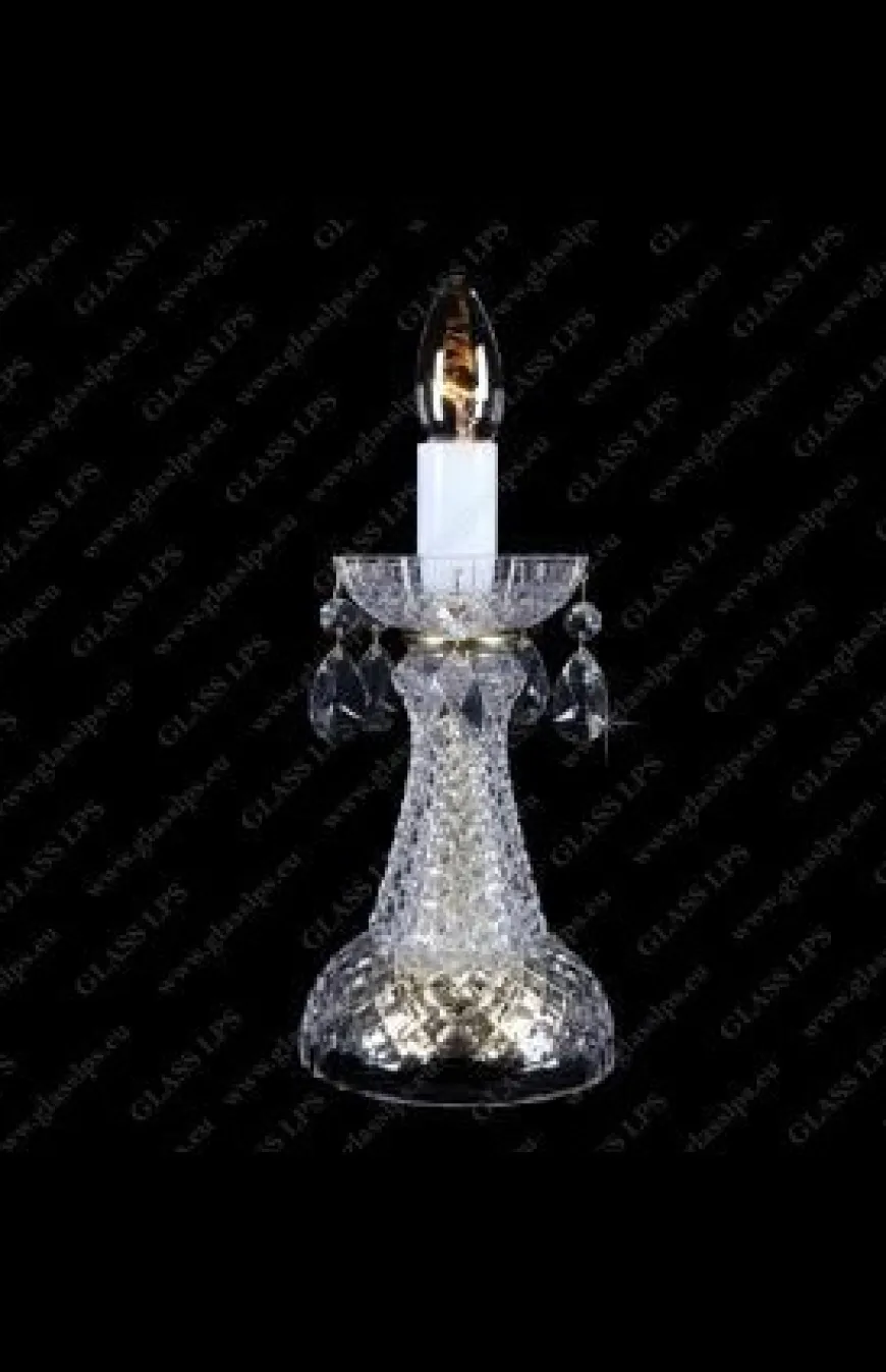 S31 006/01/1-A - Glass LPS - kryształowa lampa biurkowa