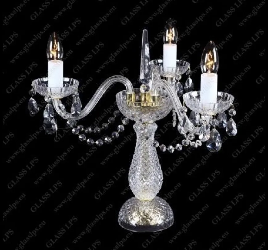 S31 006/03/1-A - Glass LPS - kryształowa lampa biurkowa