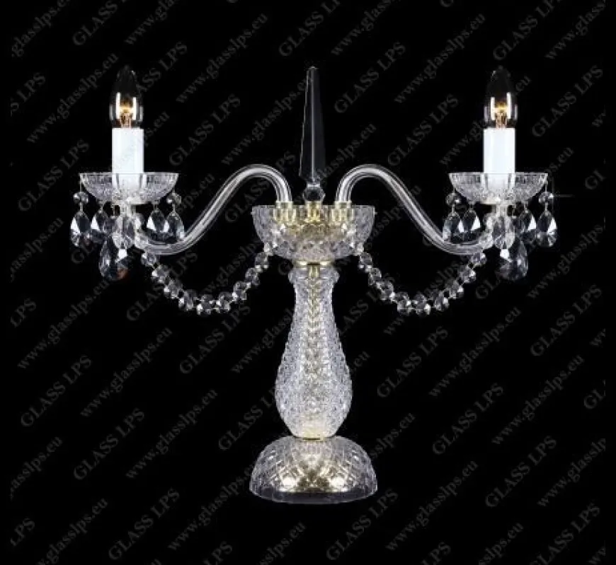 S31 006/02/1-A - Glass LPS - kryształowa lampa biurkowa