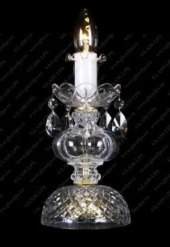 S31 009/01/1-A; lip. - Glass LPS - kryształowa lampa biurkowa