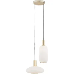 Sagunto 896 - Argon - lampa wisząca 2 pł. na okrągłej podsufitce