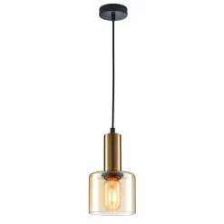 Santia I gold - Italux - lampa wisząca nowoczesna