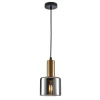 Santia I gold/black - Italux - lampa wisząca nowoczesna
