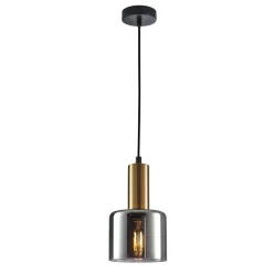 Santia I gold/black - Italux - lampa wisząca nowoczesna
