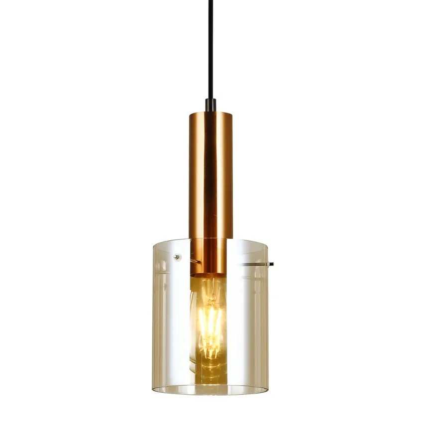 Sardo I mosiądz - Italux - lampa wisząca