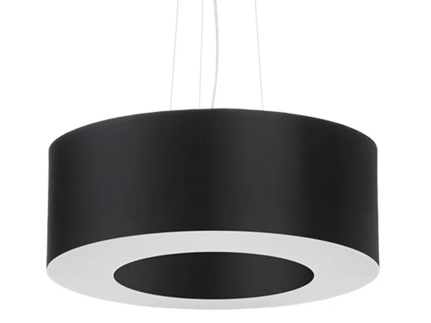 Saturno 50 Czarny - SOLLUX LIGHTING - lampa wisząca