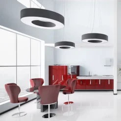 Saturno 90 Czarny - SOLLUX LIGHTING - lampa wisząca
