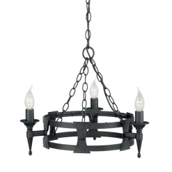 Saxon Black Ø52 - Elstead Lighting - lampa wisząca