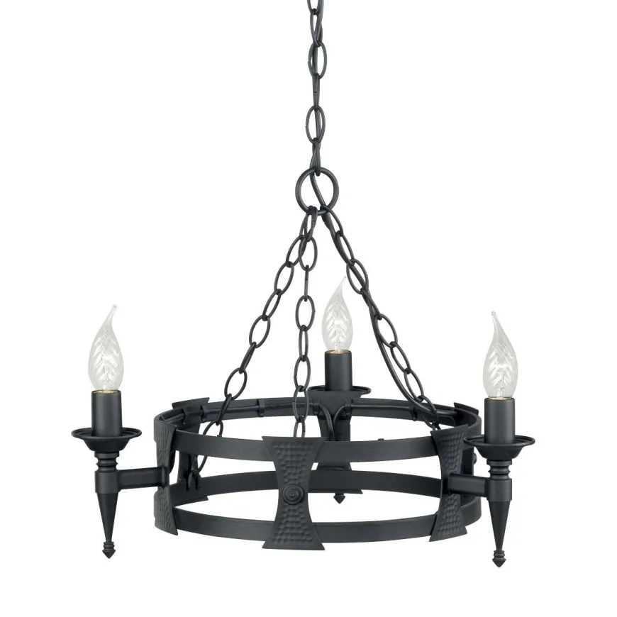 Saxon Black Ø52 - Elstead Lighting - lampa wisząca