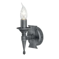 Saxon Black And Silver - Elstead Lighting - kinkiet pojedynczy