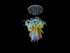Scultura corallo- ręcznie wykonany żyrandol ze szkła dmuchanego Murano